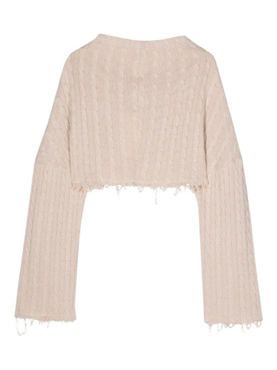 AVAVAV cable-knit cropped jumper outlook