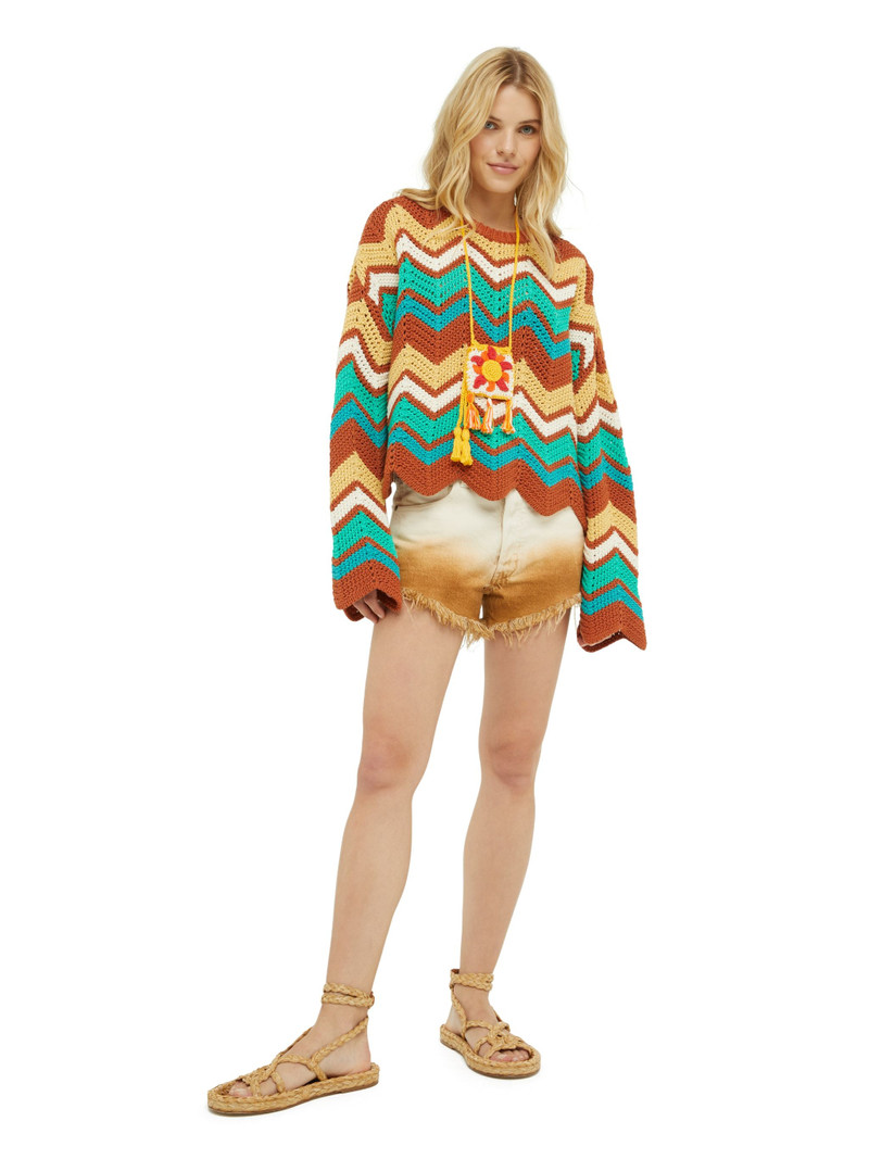 Alanui Kaleidoscopic Chevron Sweater outlook