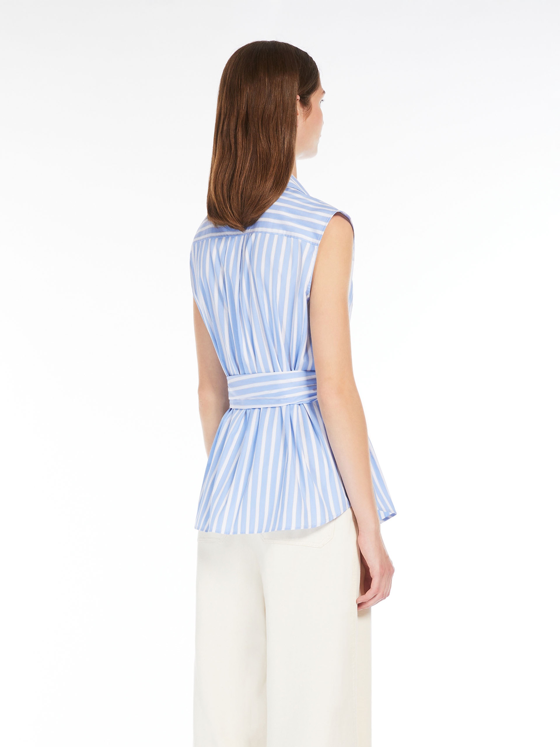 DAKAR Sleeveless poplin shirt - 4