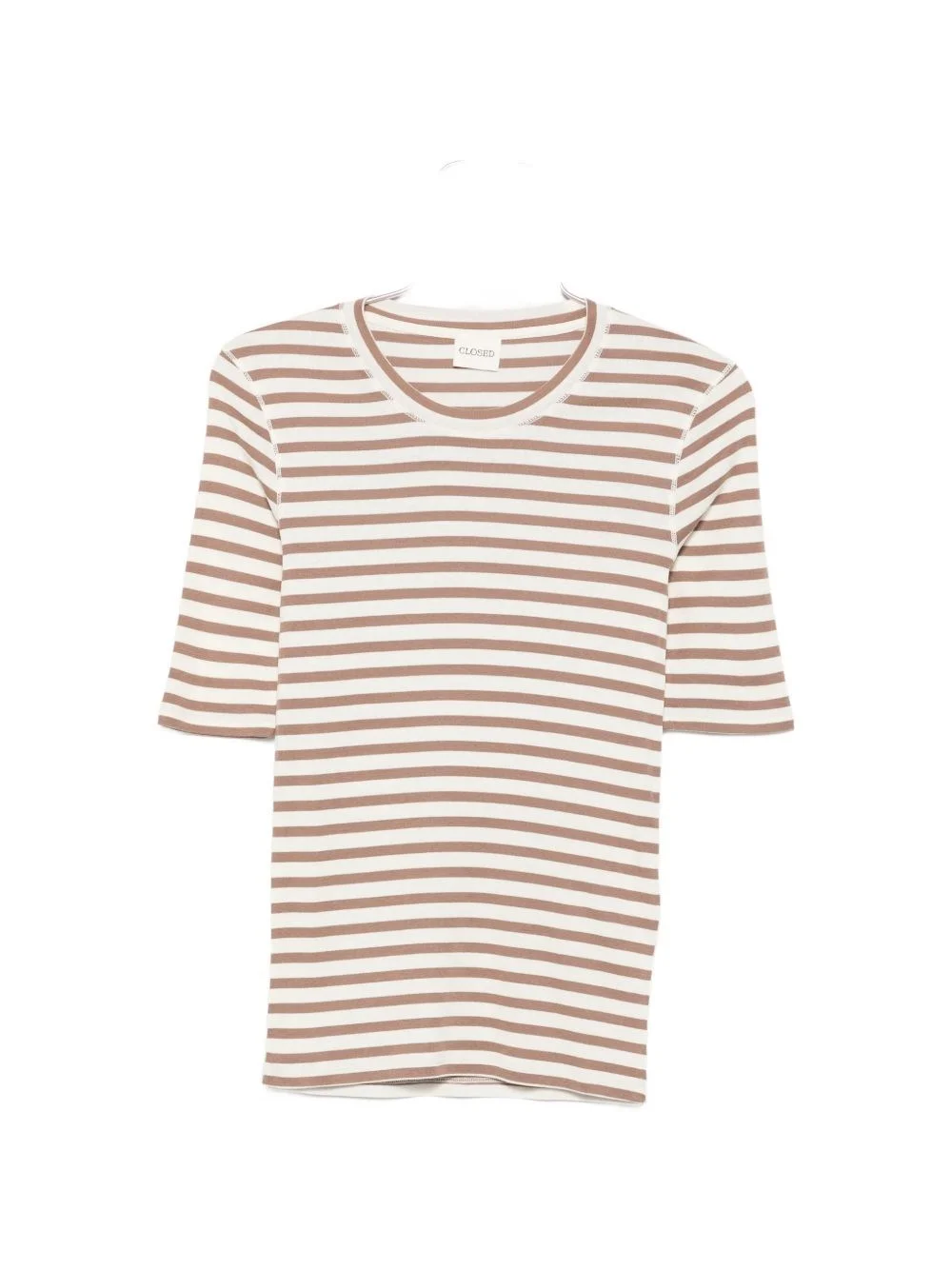 Cotton blend striped t-shirt - 1