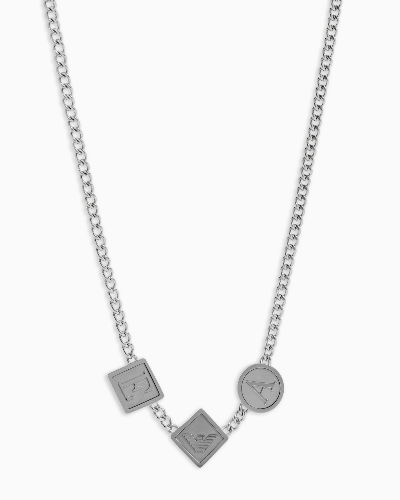 STAINLESS STEEL STATION NECKLACE - 1