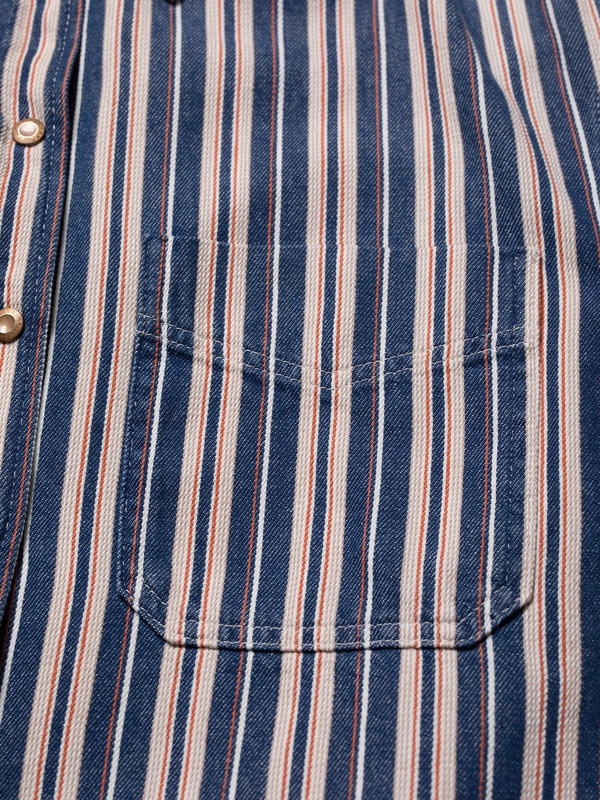 Mina Denim Shirt Stripe Red - 6