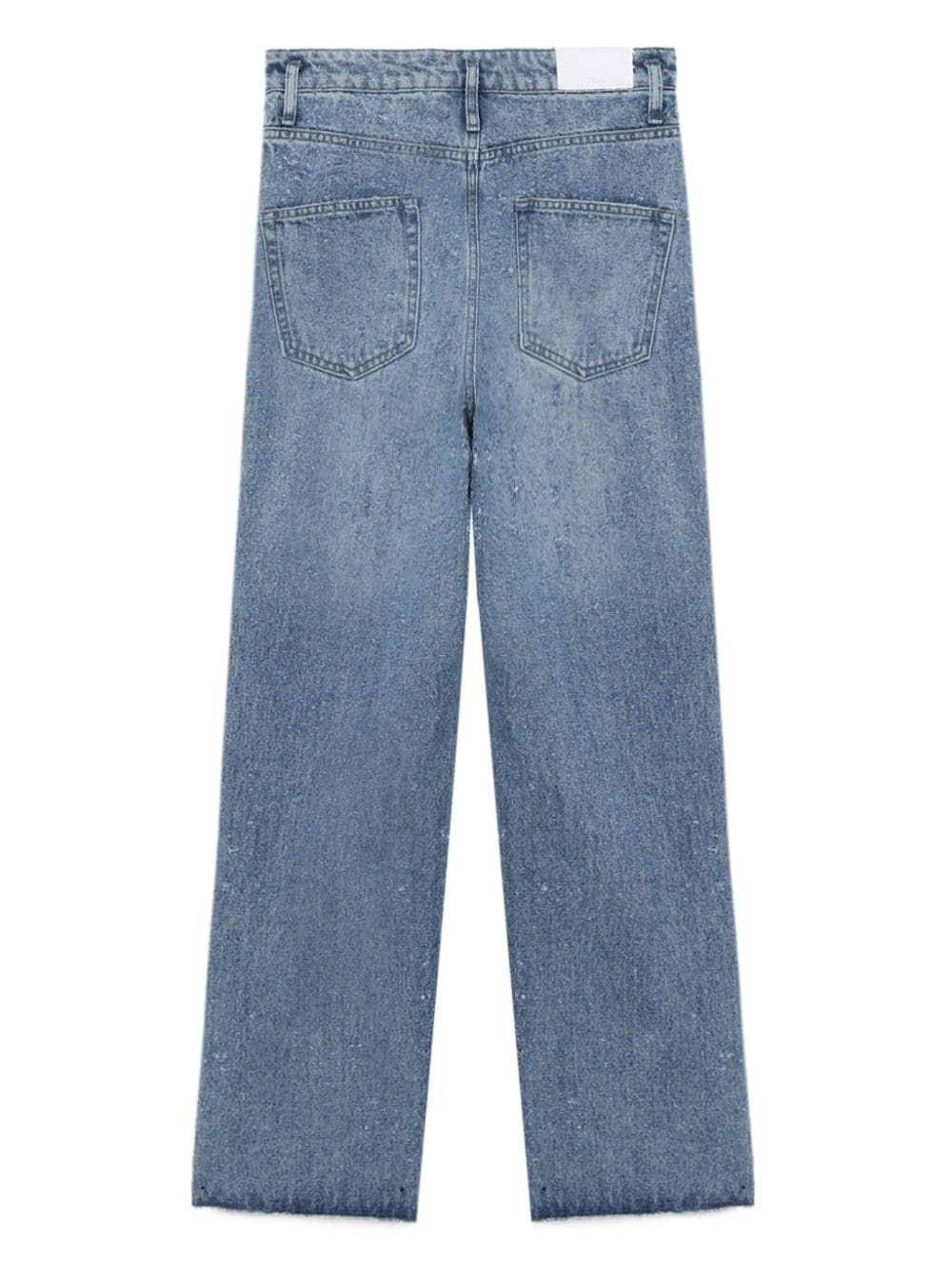mid-rise straight-leg jeans - 6