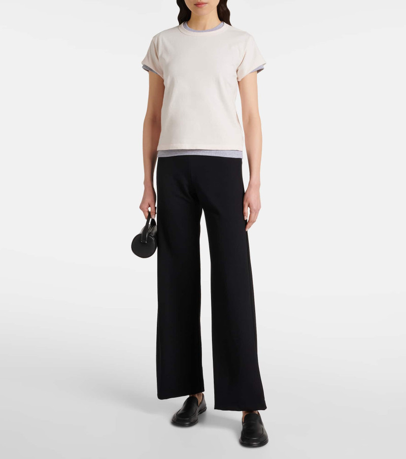 LESET Rio high-rise ponte flared pants outlook