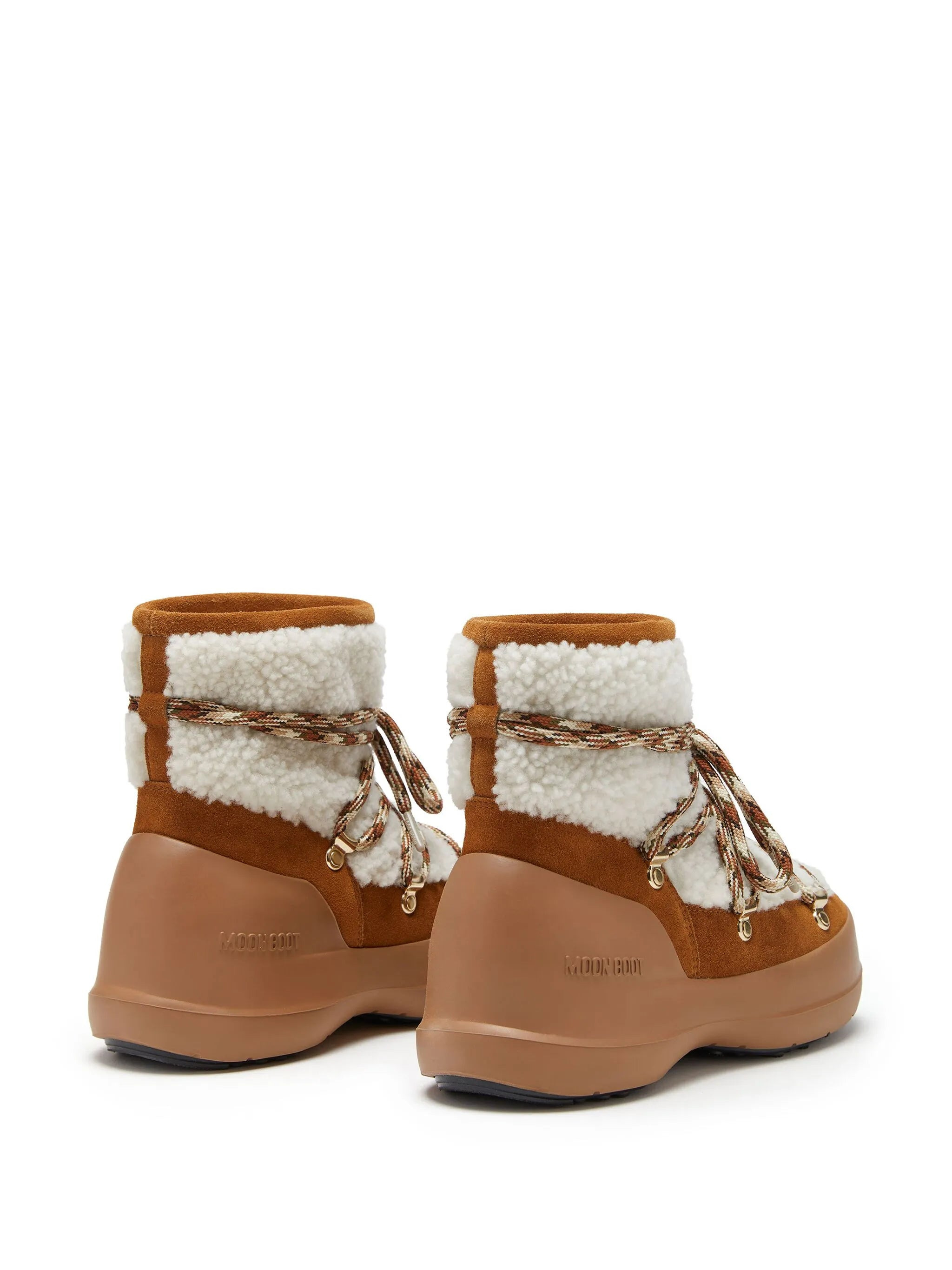 Luna shearling lace-up boots - 3