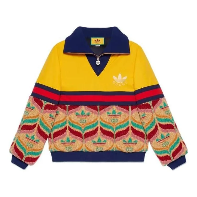 Gucci x adidas Half-Zip Jacket 'Camel Yellow' 723088-XKCUR-2436 - 1