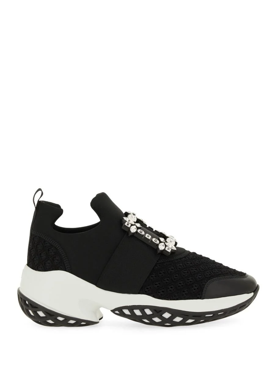 Roger Vivier "Viv' Run" Fabric Sneaker - 1