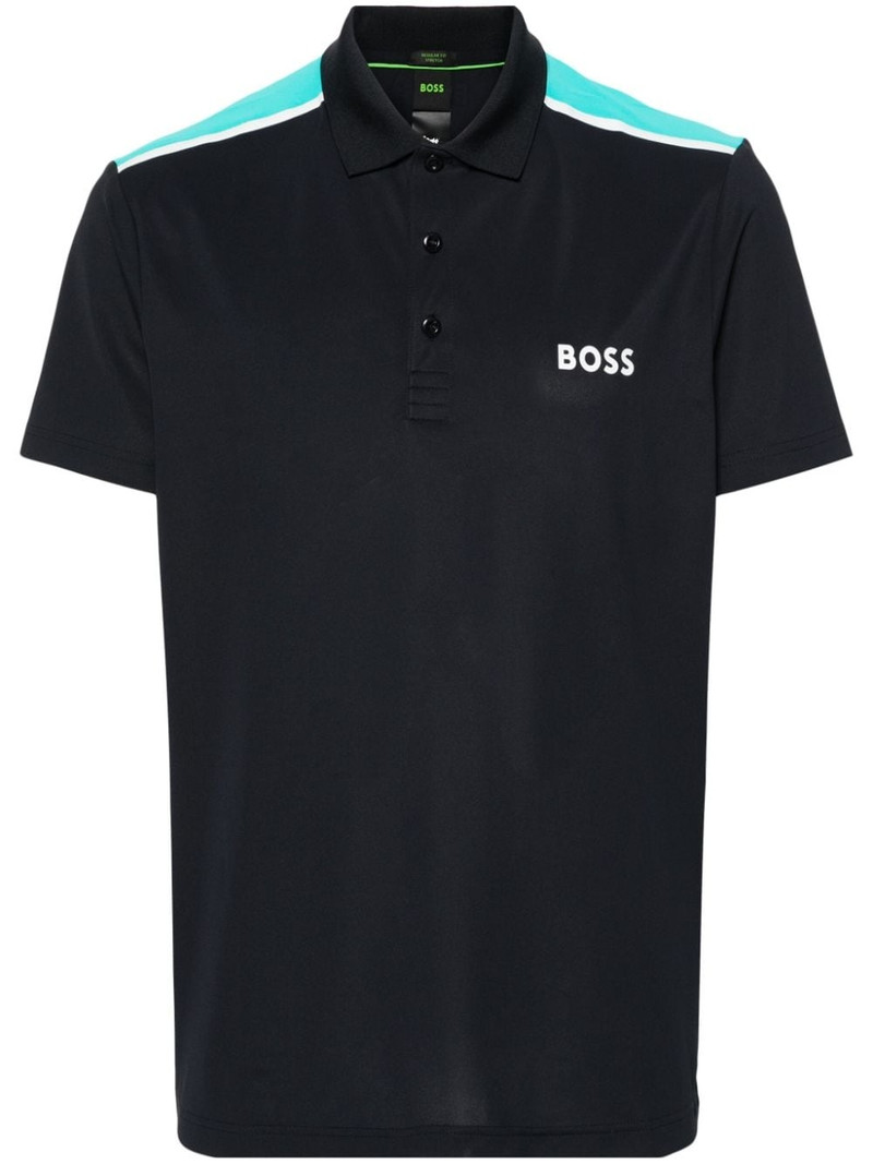 logo-print polo shirt 1