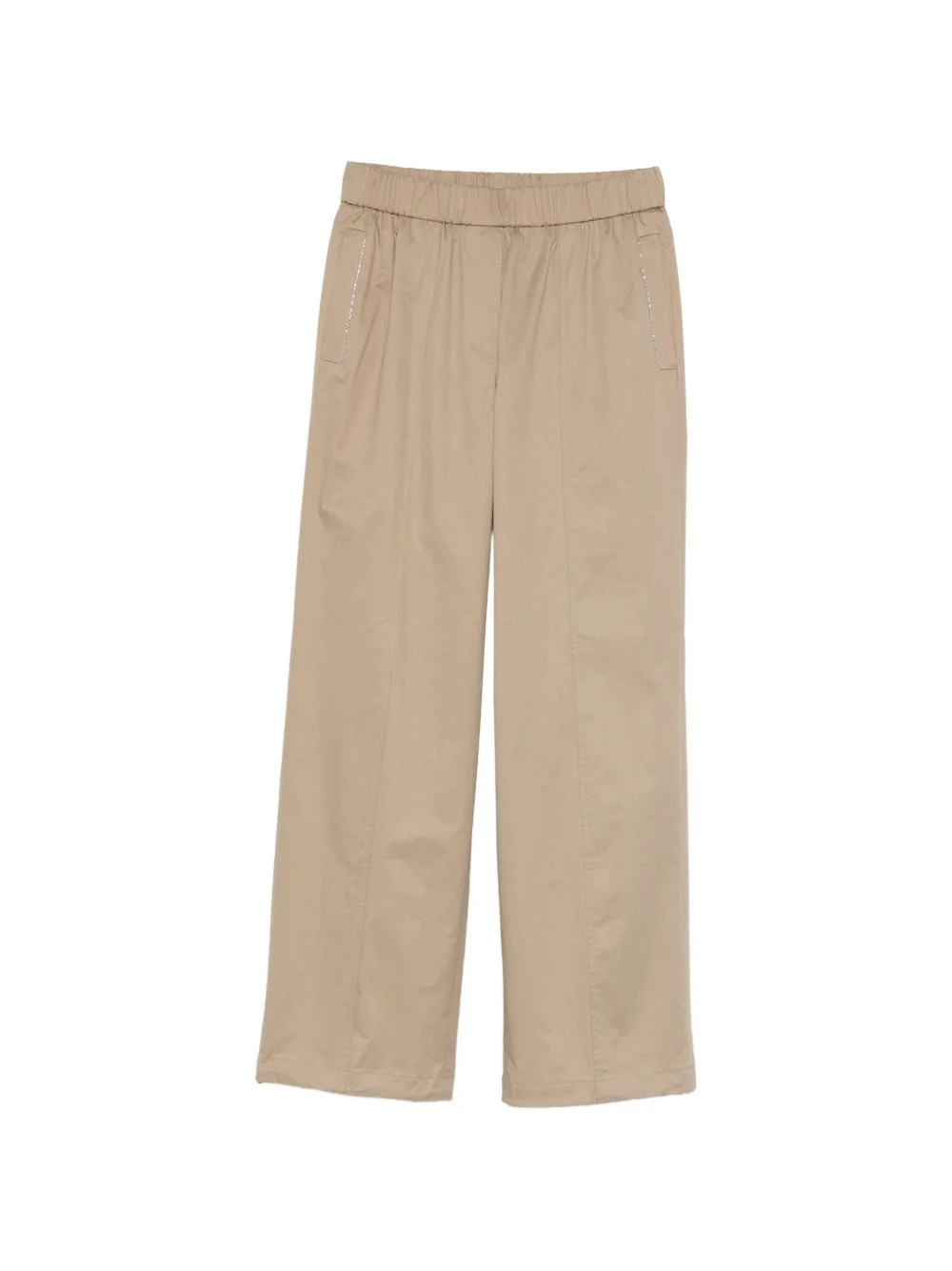 elasticated panelled trousers - 1