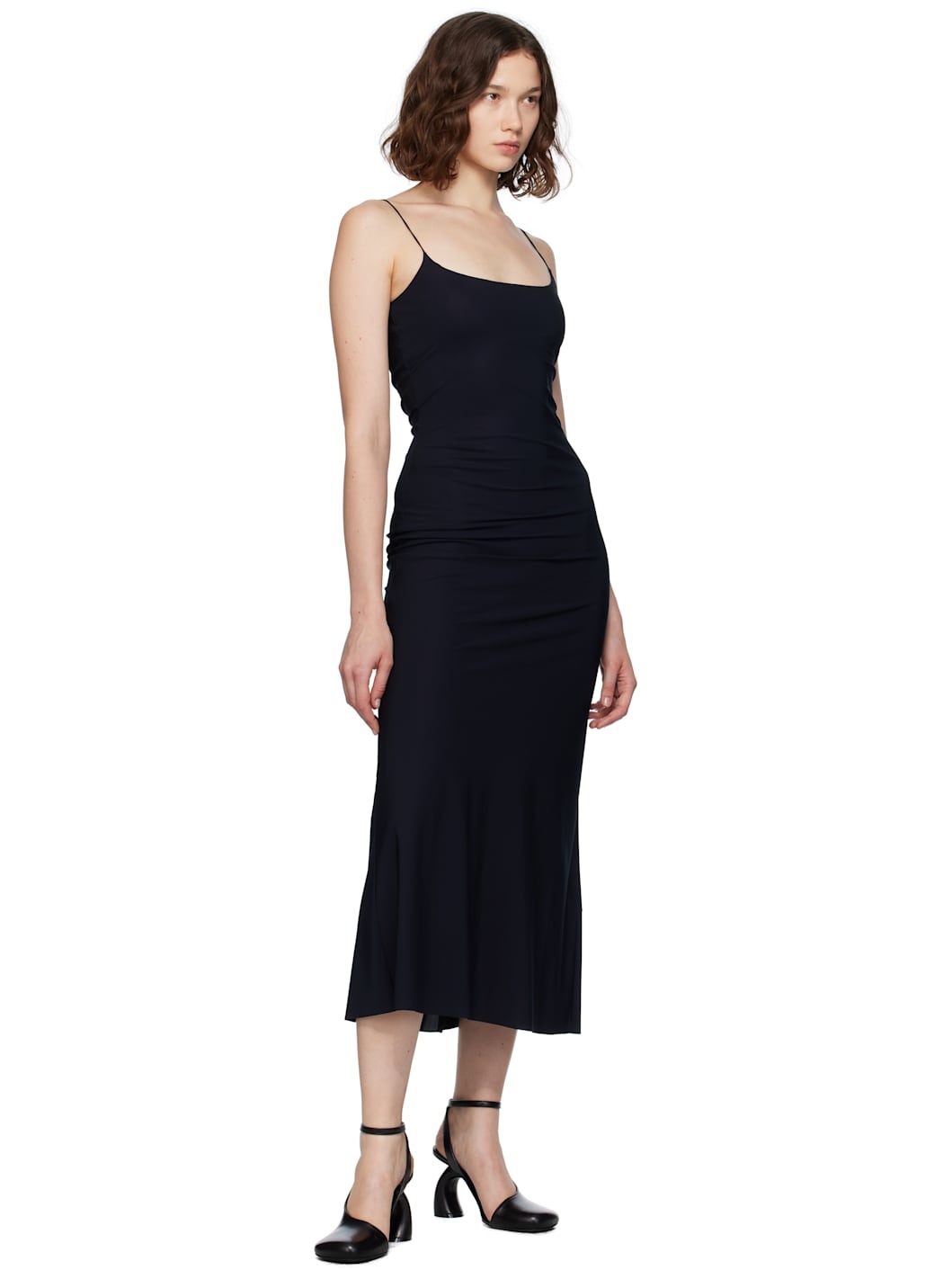 Black Slip Maxi Dress - 4