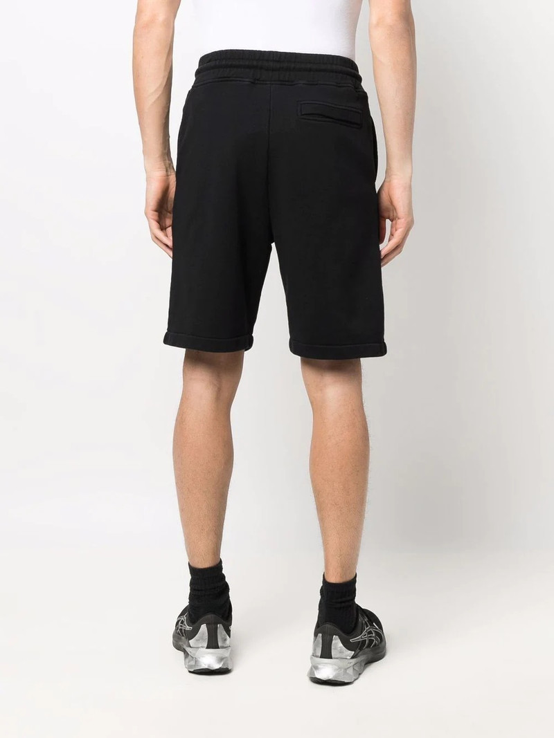 embroidered-motif track shorts 4