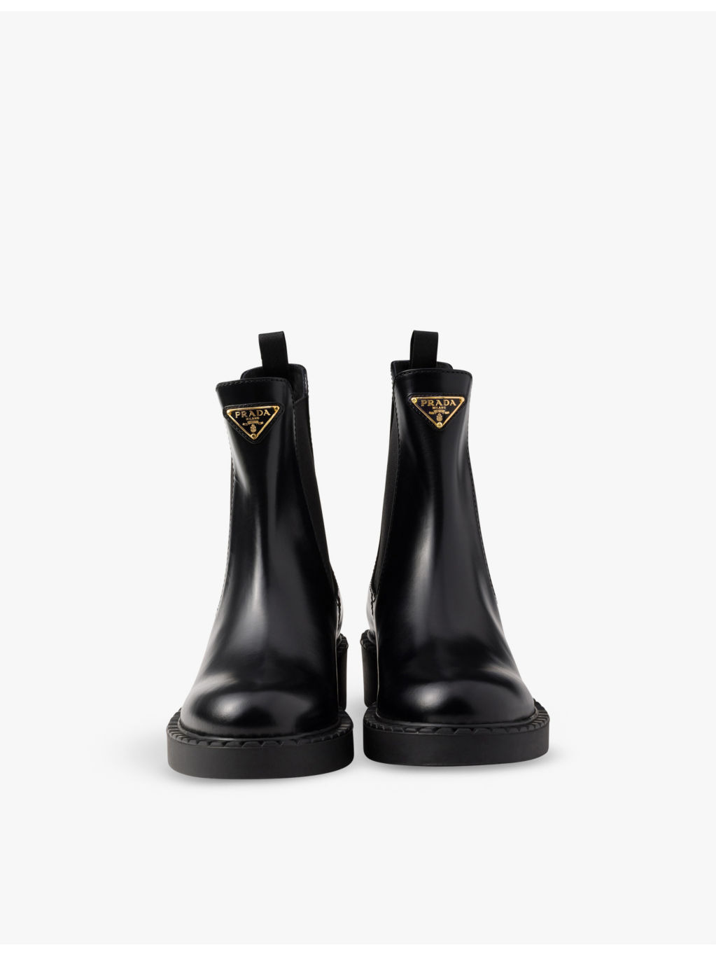 Logo-plaque leather Chelsea boots - 5