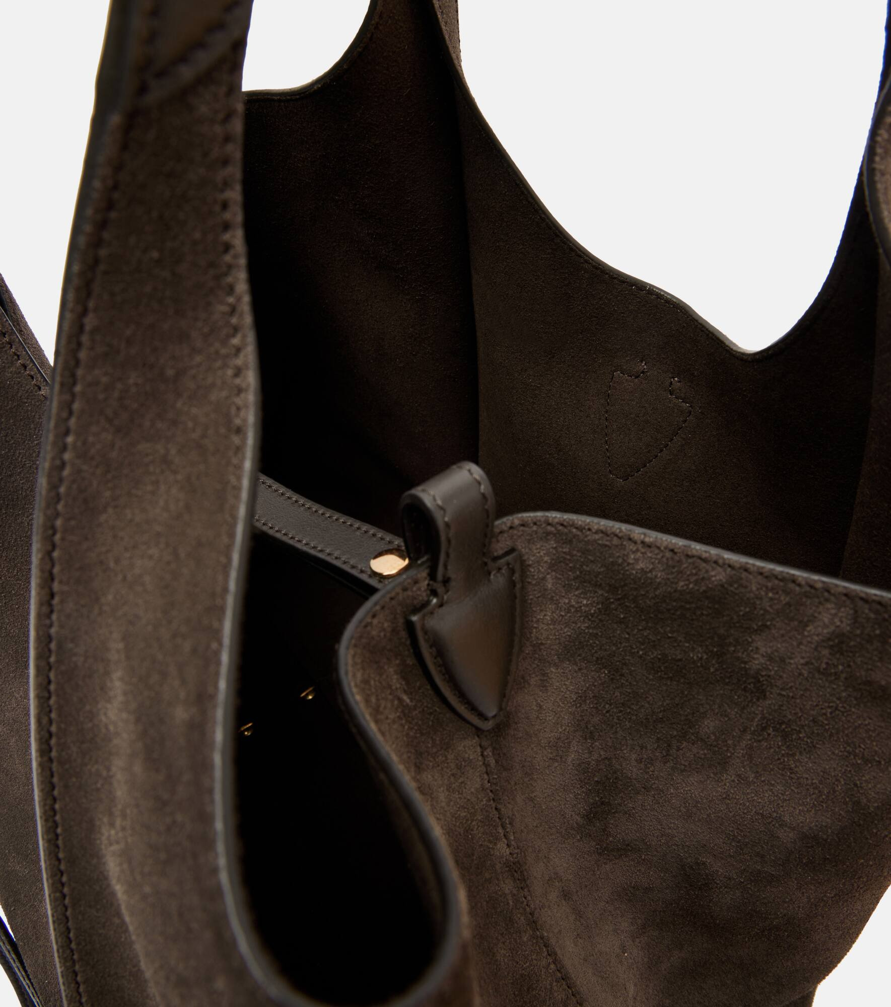 T Timeless Medium suede tote bag - 3