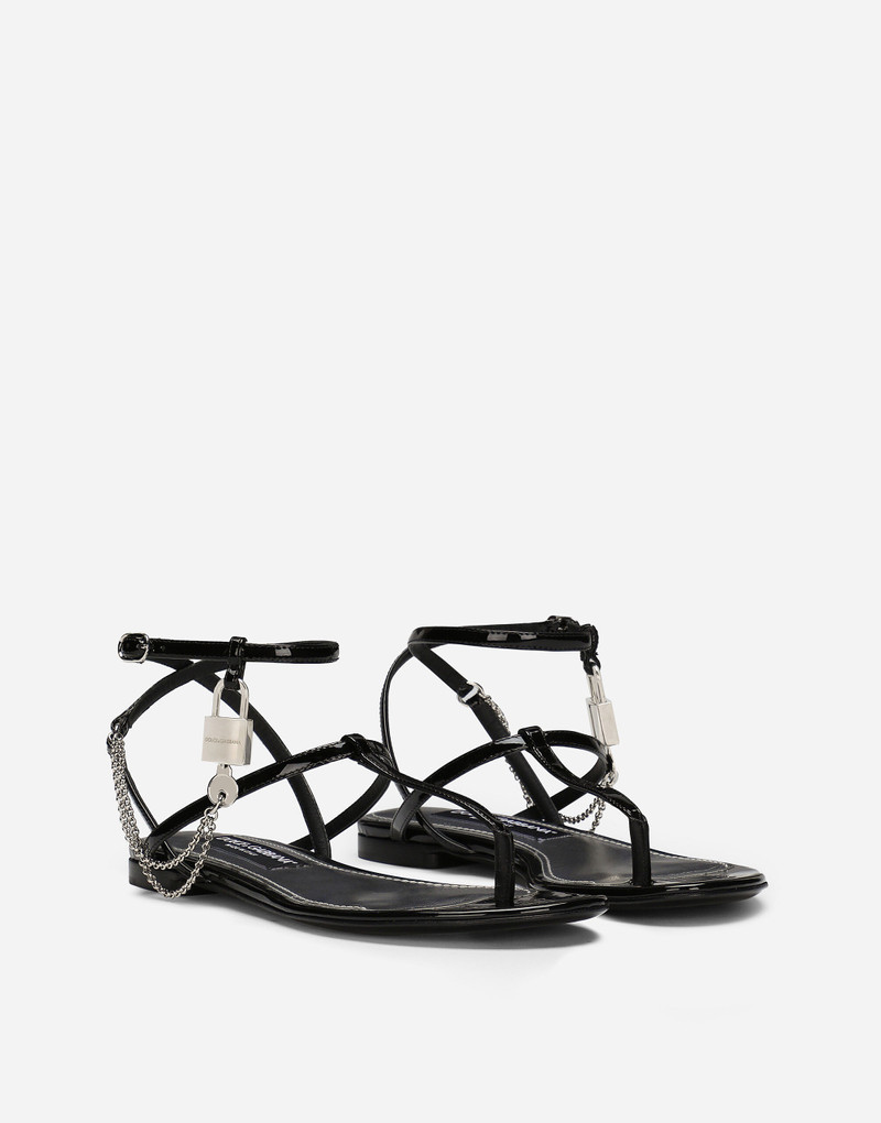 Patent leather sandals 2