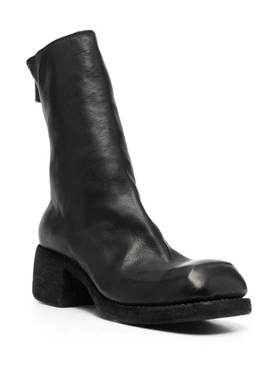 Guidi rear-zip horse leather boots outlook