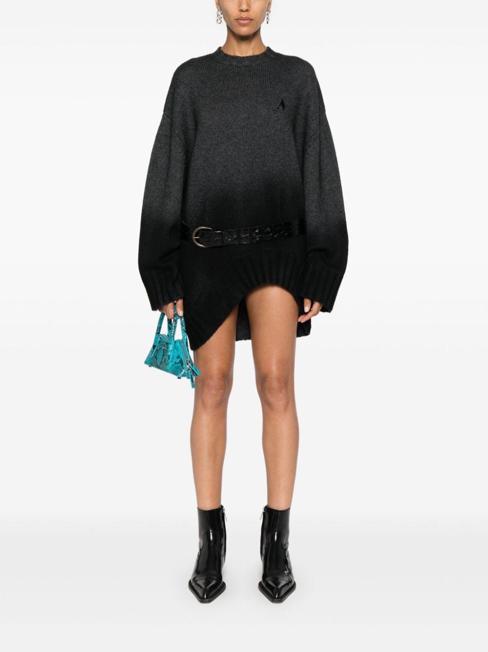 ribbed-knit mini dress - 2