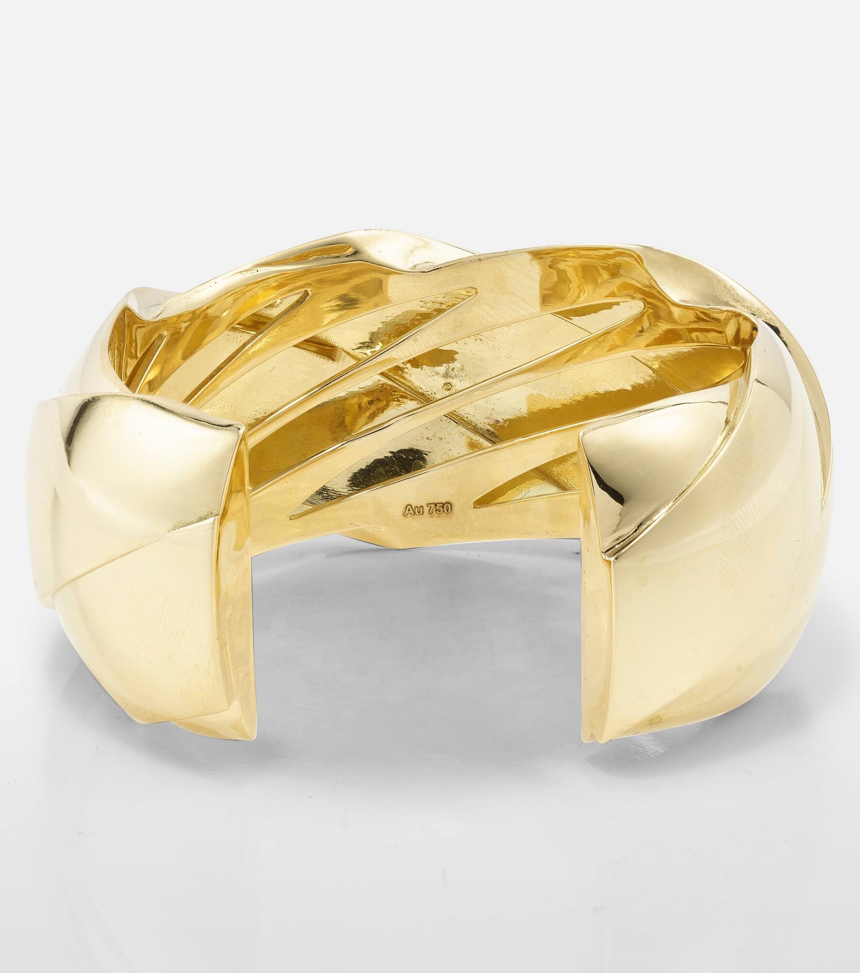 18kt gold cuff bracelet - 4
