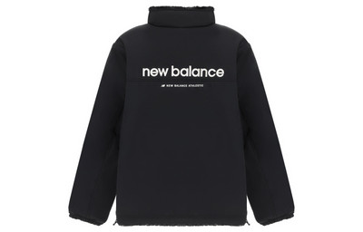 New Balance New Balance Logo Windbreaker Jacket 'Black White' 6DC43783-BK outlook