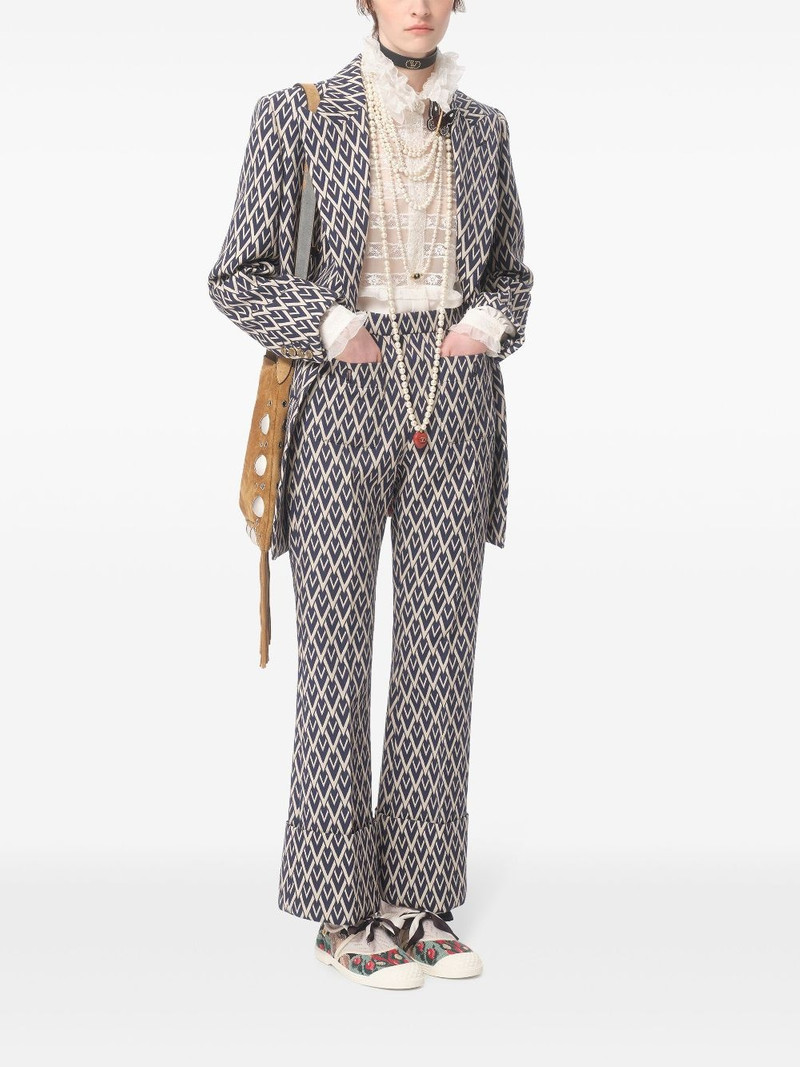 Valentino monogram-print trousers outlook