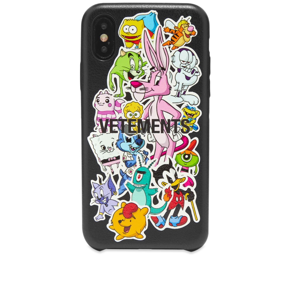 VETEMENTS Monster Sticker iPhone Xs Case - 1