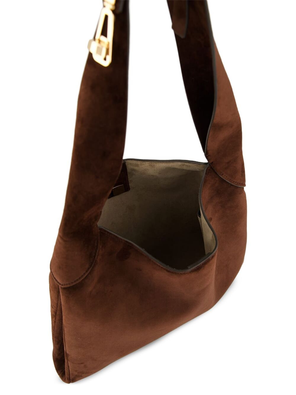small suede tote bag - 5