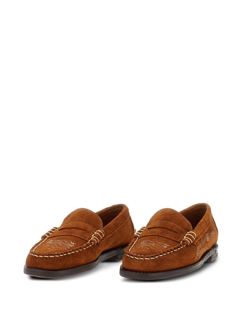 SEBAGO decorative-stitching loafers outlook