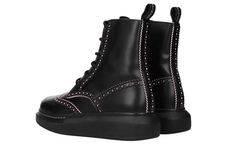 (WMNS) Alexander McQueen Hybrid Ankle Boots 'Core Black' 611703WHX5C1985 - 3