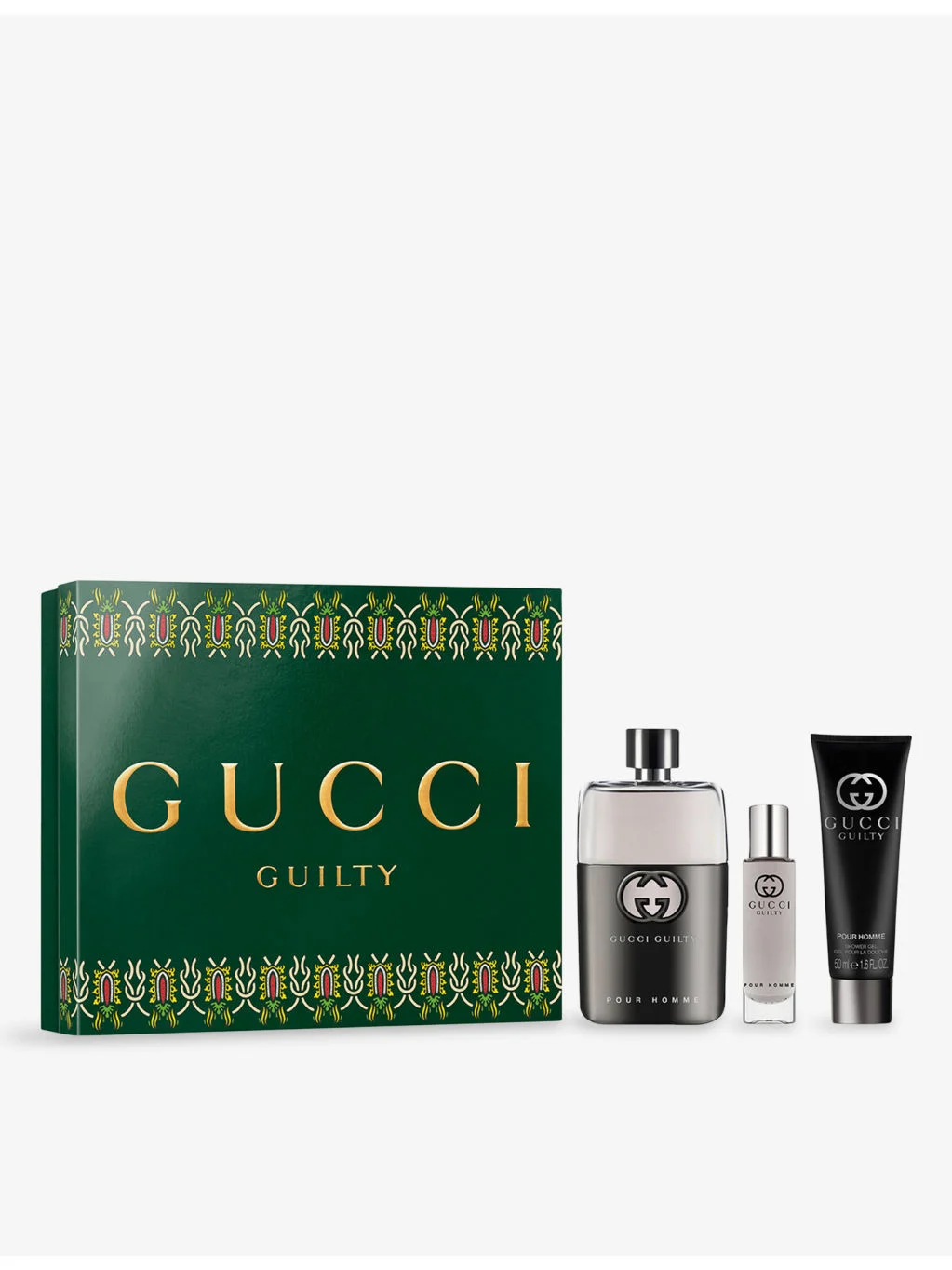 Guilty Pour Homme Eau de Toilette for Men and Shower Gel Trio Gift Set - 1