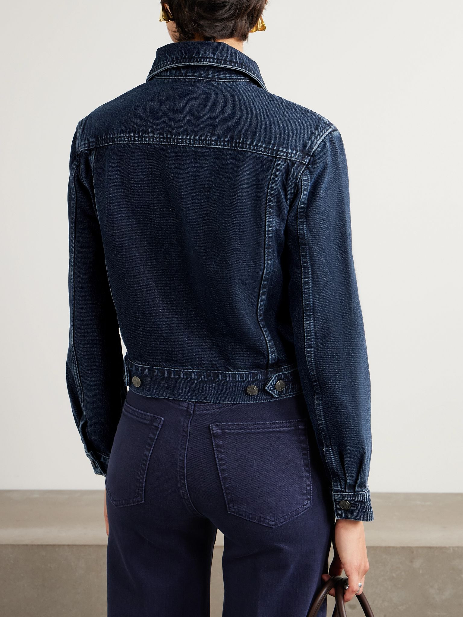 Sharp denim jacket Dark denim - 3