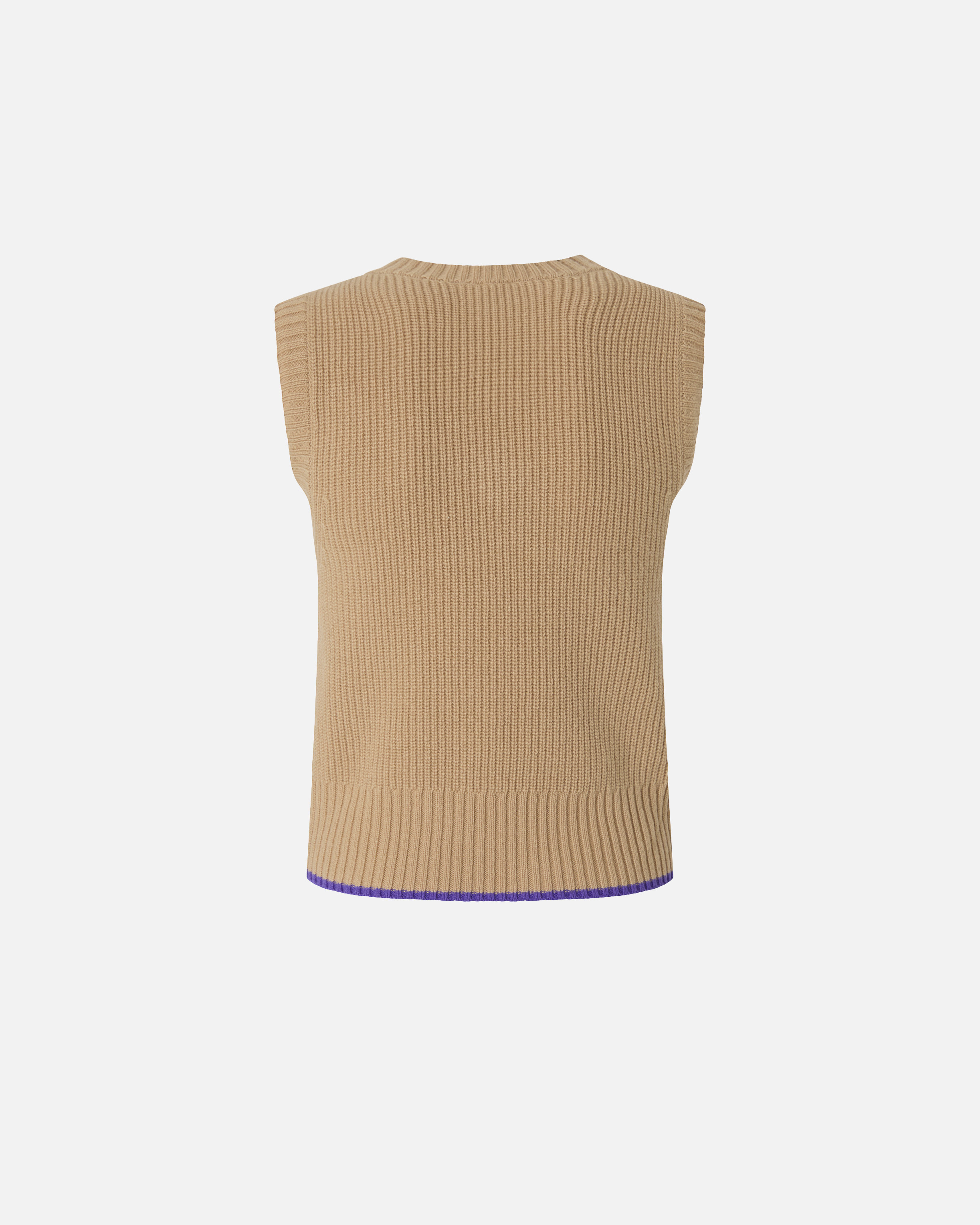 KNIT V-NECK VEST - 6
