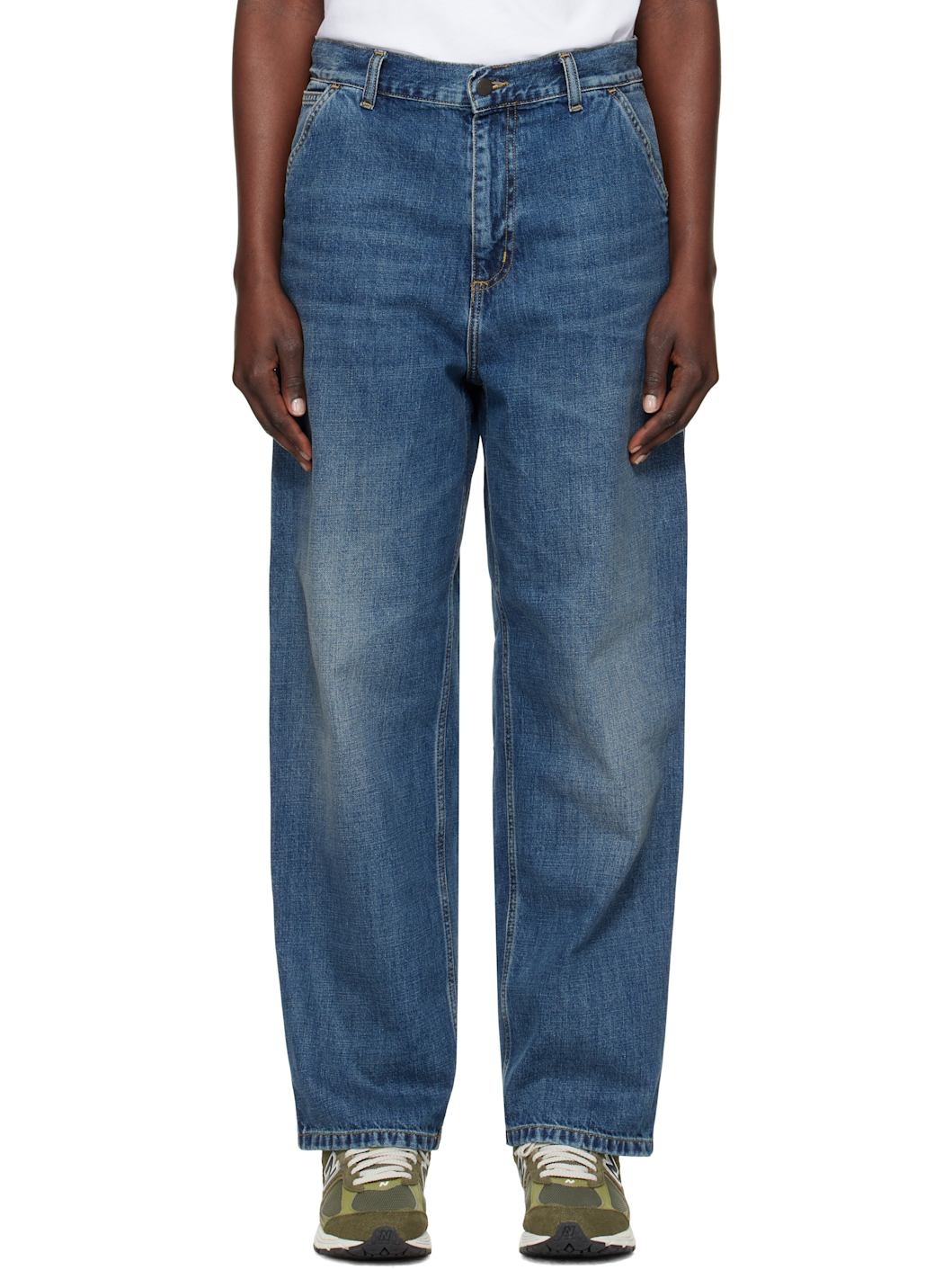 Blue Brandon Single Knee Jeans - 1