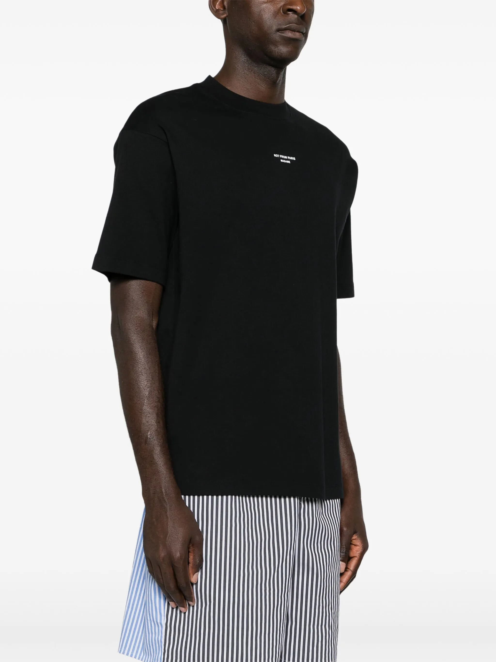 Drole De Monsieur Slogan-print Cotton T-shirt - 2