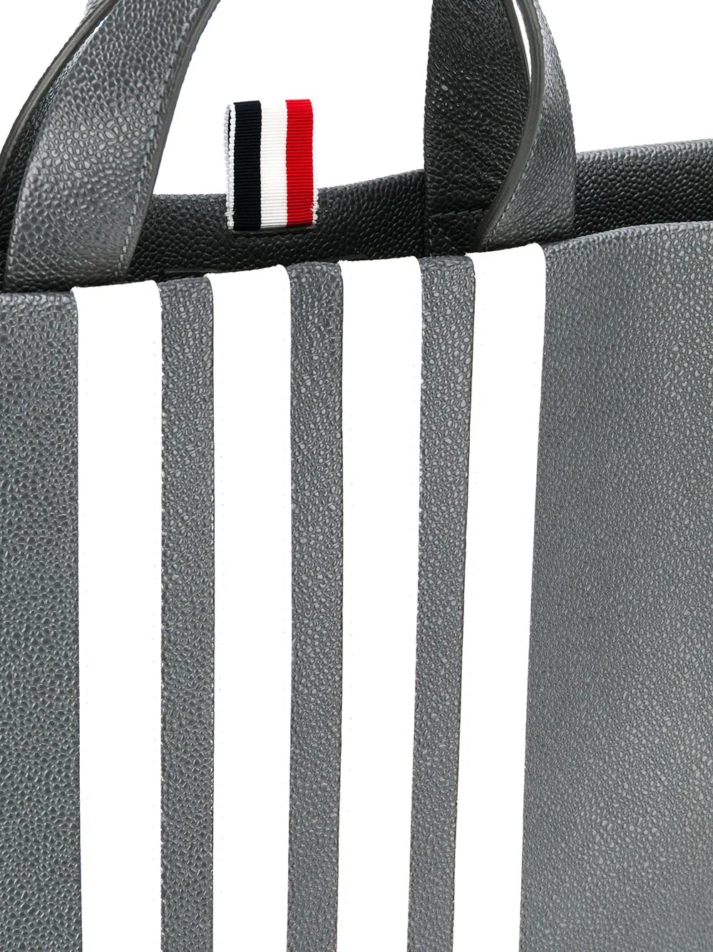 vertical stripe tote bag - 4