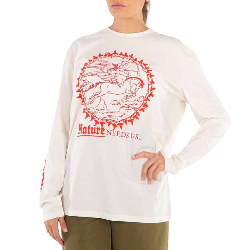 Stella McCartney Stella McCartney Logo Printed Long-Sleeve T-Shirt outlook