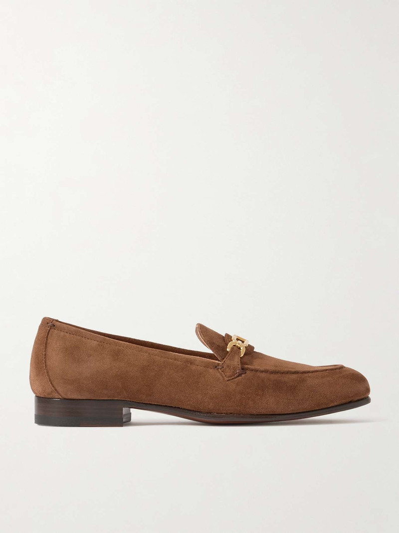 Embellished suede loafers 1