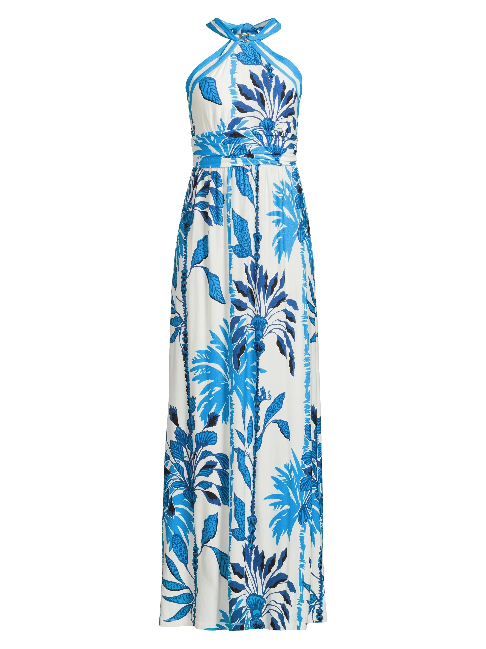 Women's Devena Floral Halter Maxi Dress - Coconut Multi - 1