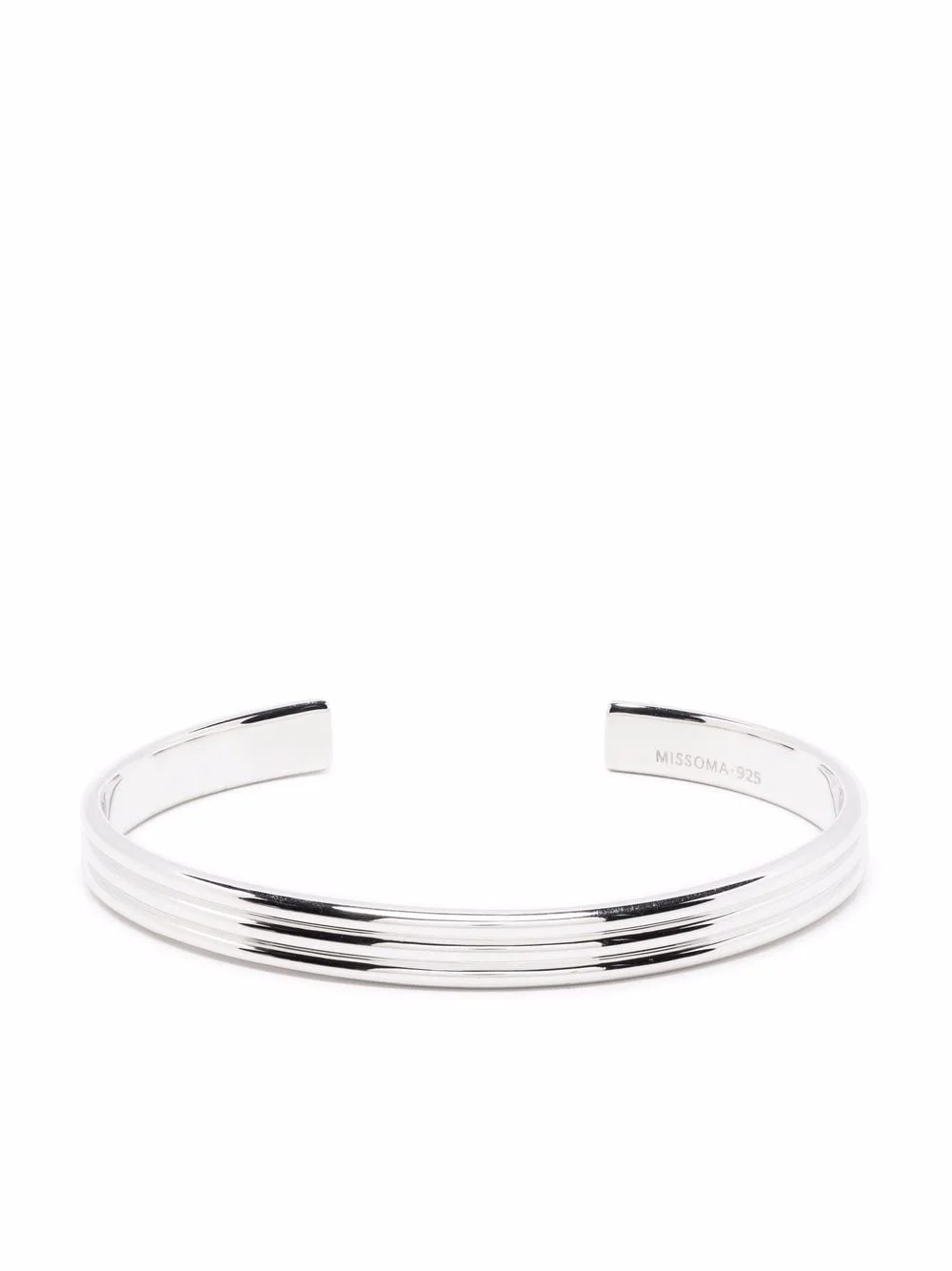 fused triple ridge cuff bracelet - 1