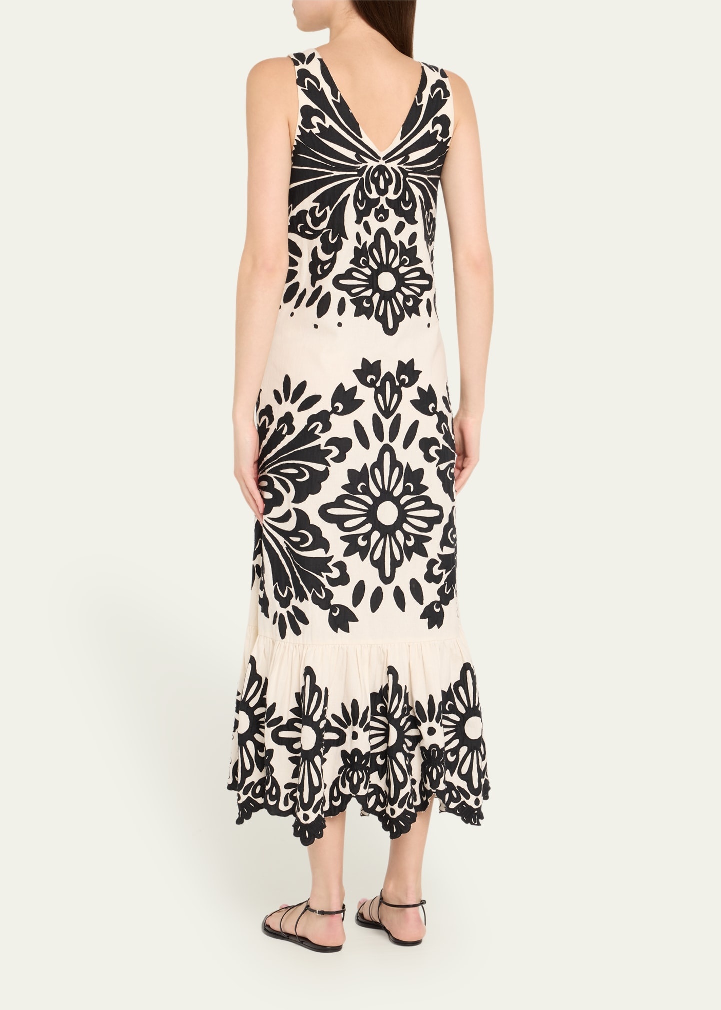 Liliana Sleeveless Appliqué Dress - 3