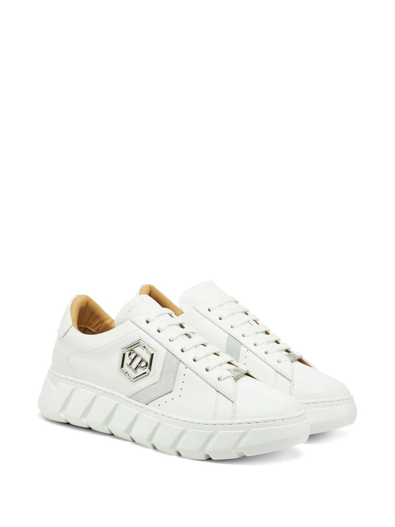 PHILIPP PLEIN logo appliqué sneakers outlook