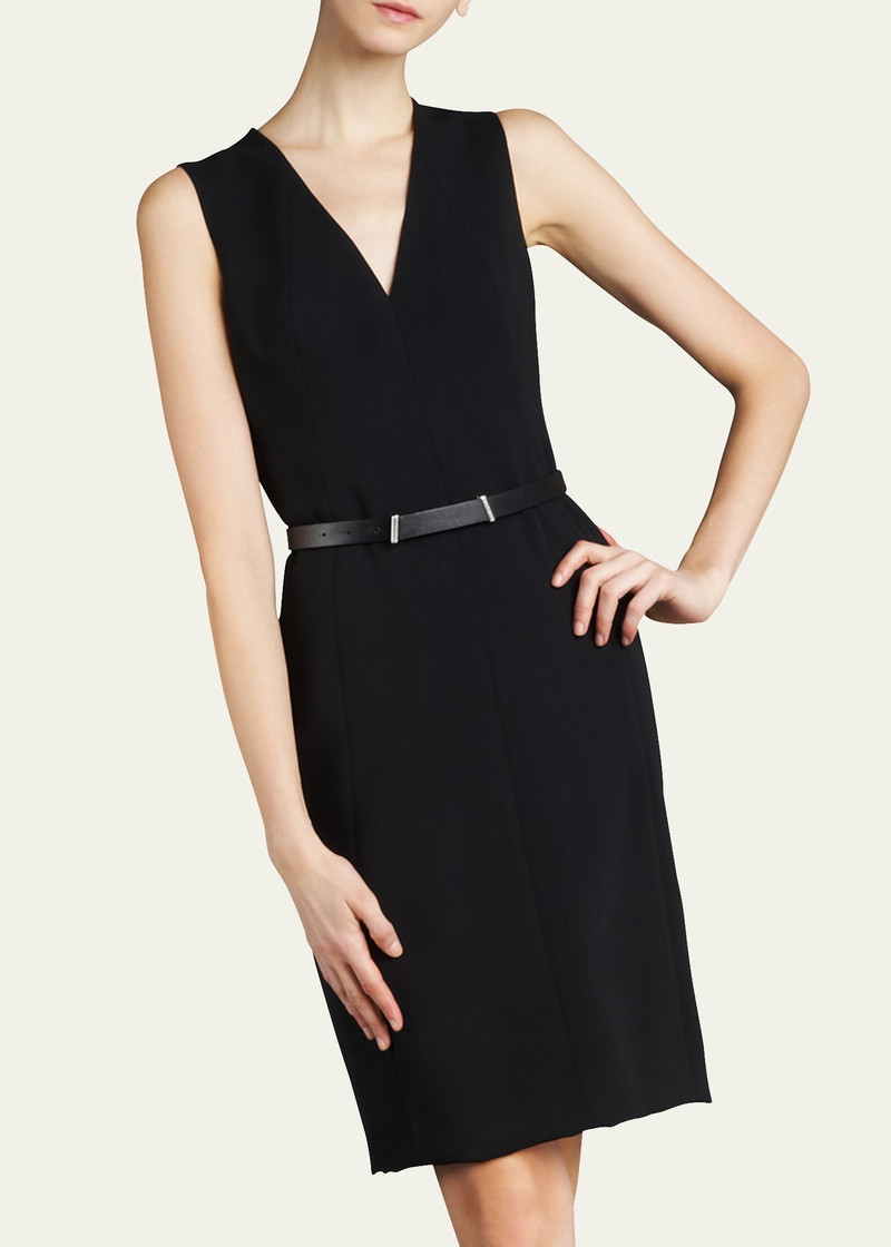 AKRIS Sleeveless V-Neck Dress outlook