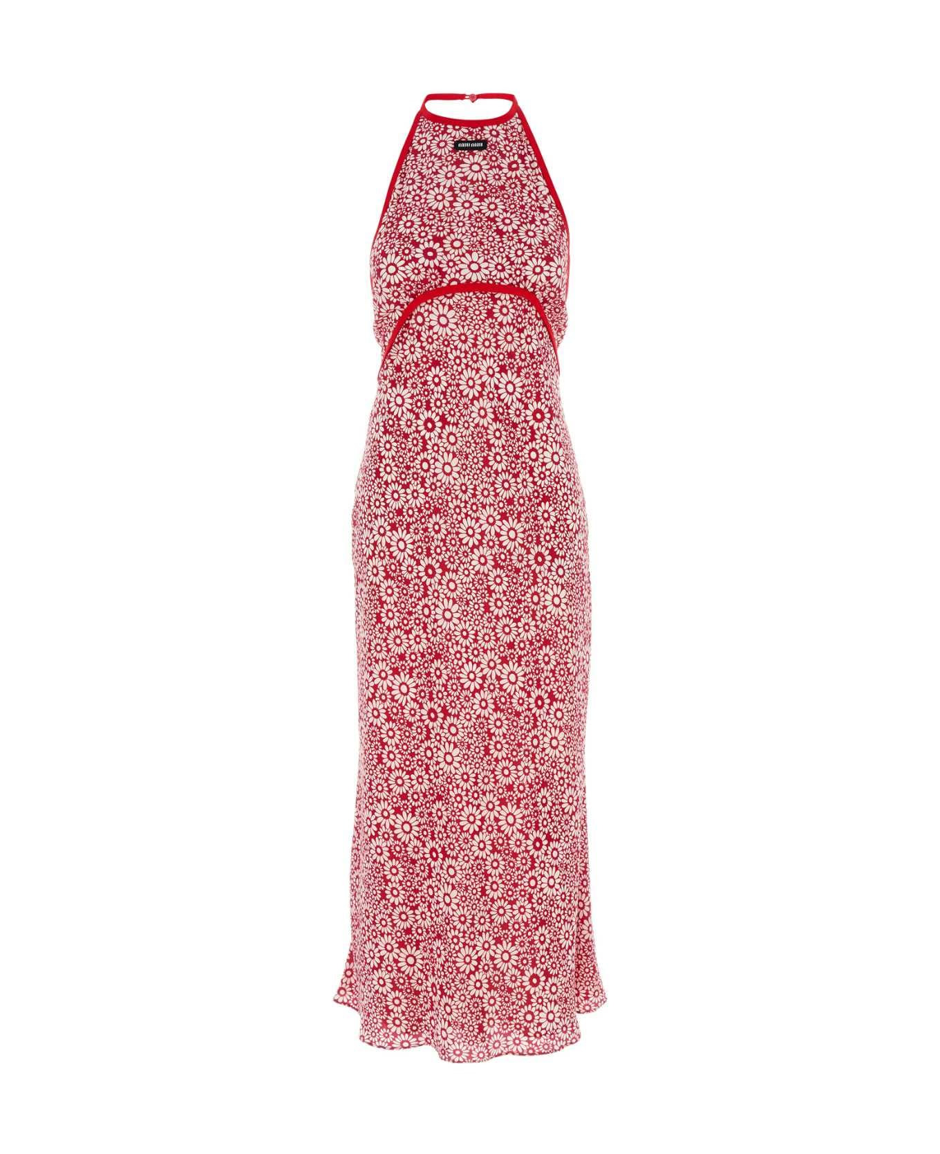 Printed Silk Dress - 1