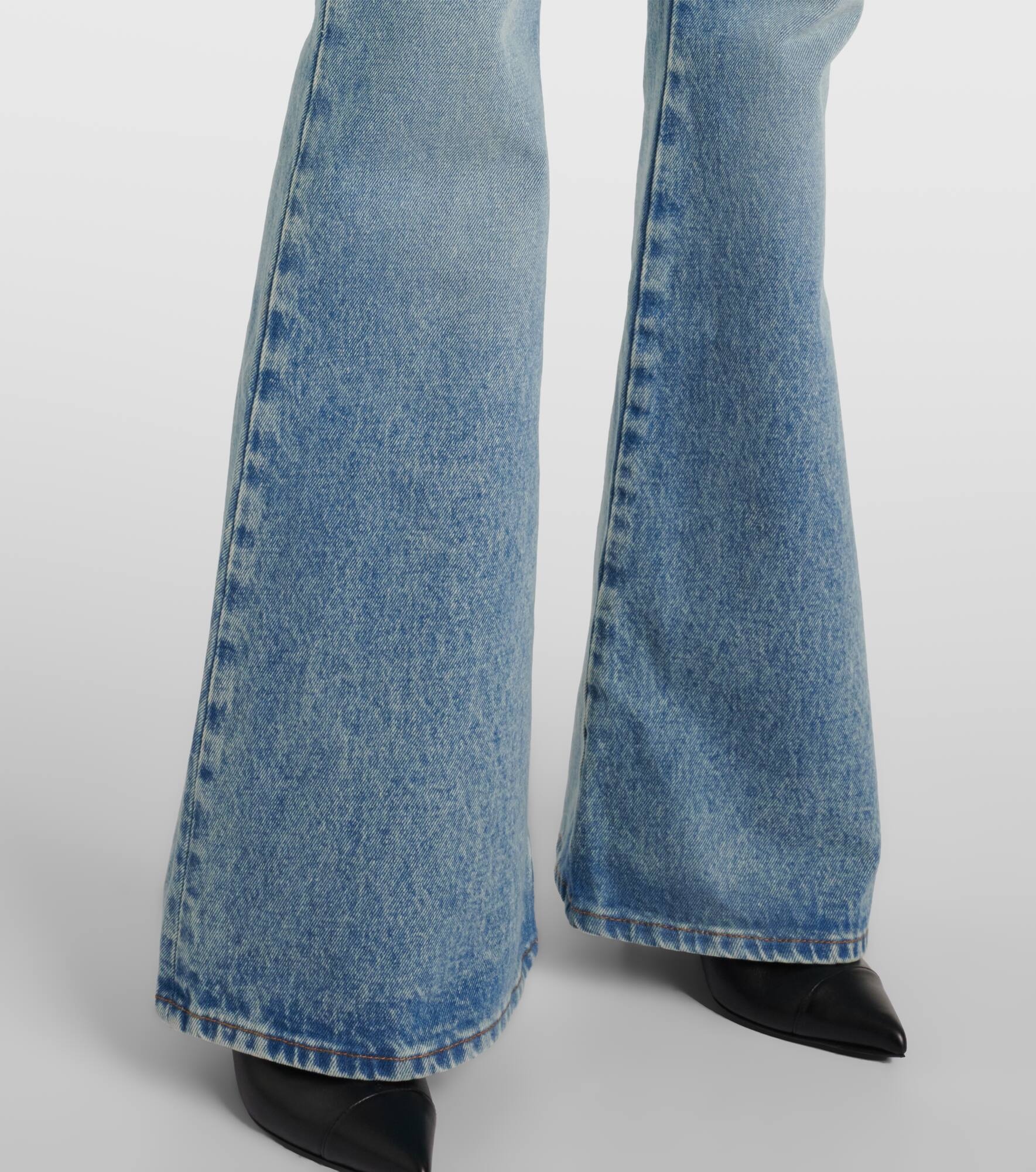 High-waisted flared jeans - 5