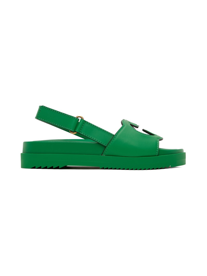 Interlocking G slingback sandals - 1