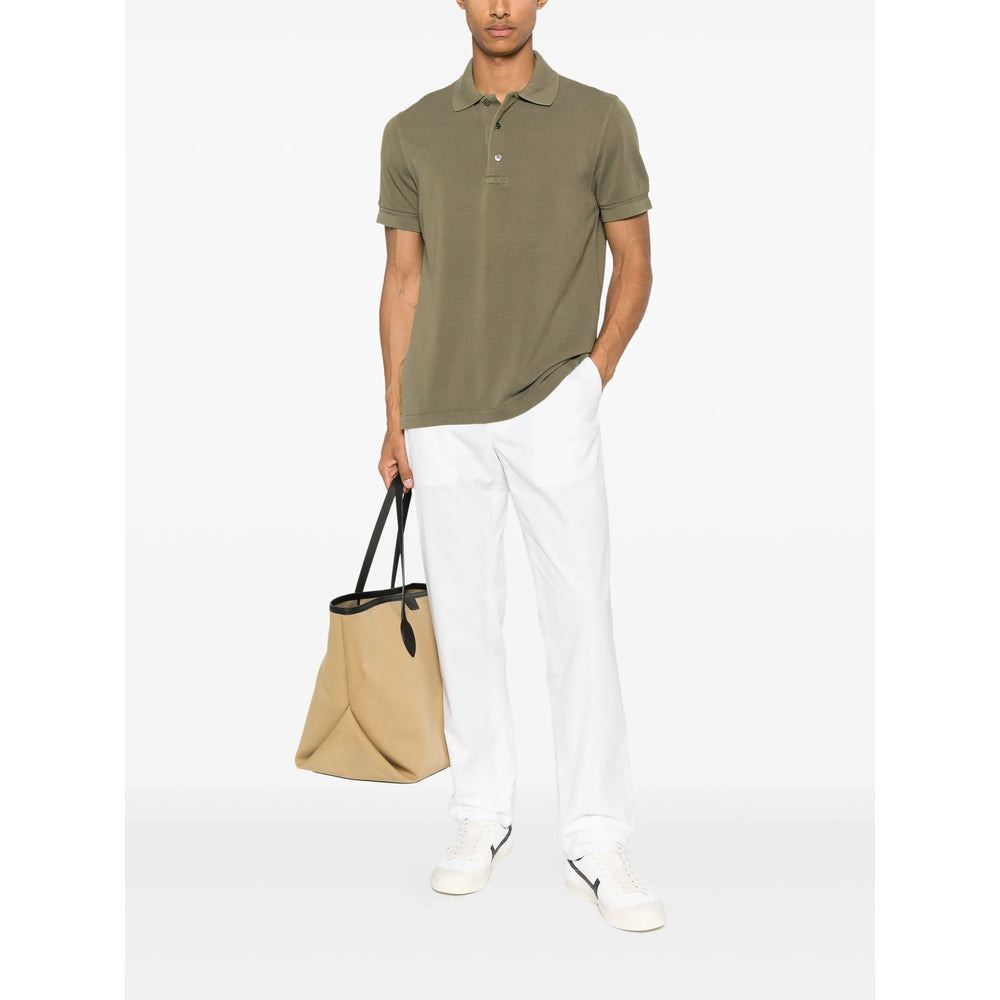 Tom Ford Green Polo Shirts Men - 4