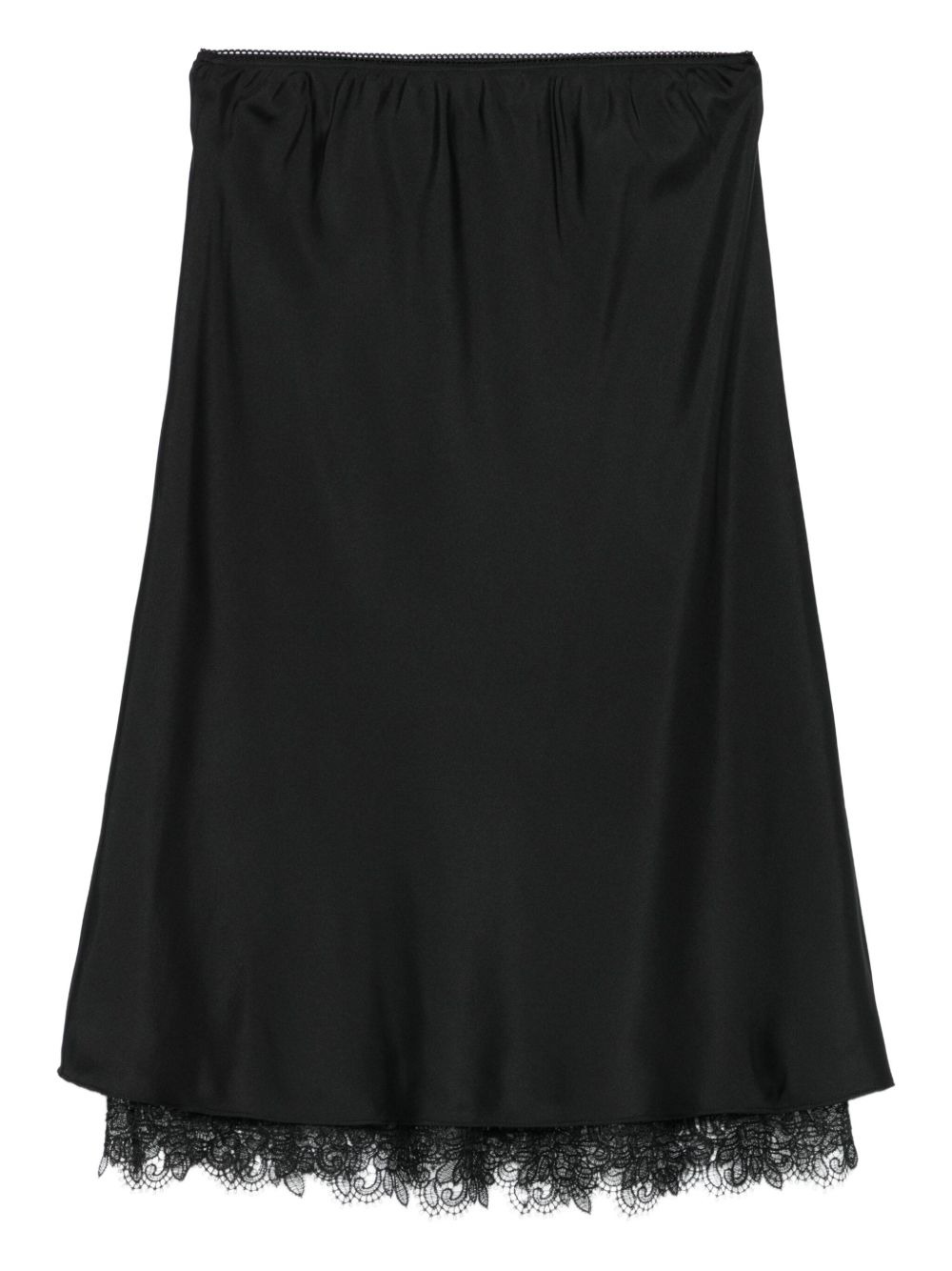lace-trim skirt - 2