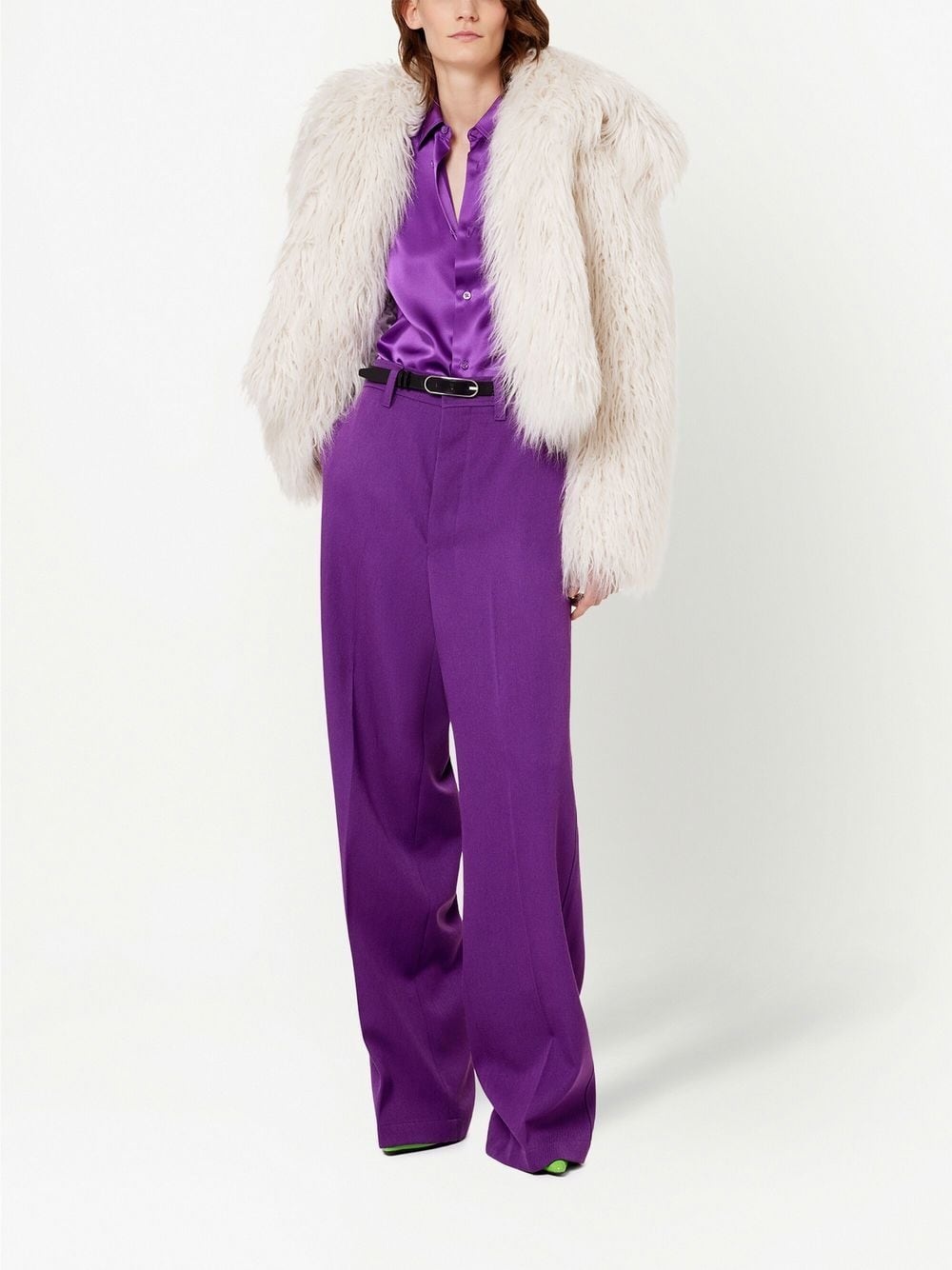 wide-leg tailored trousers - 3