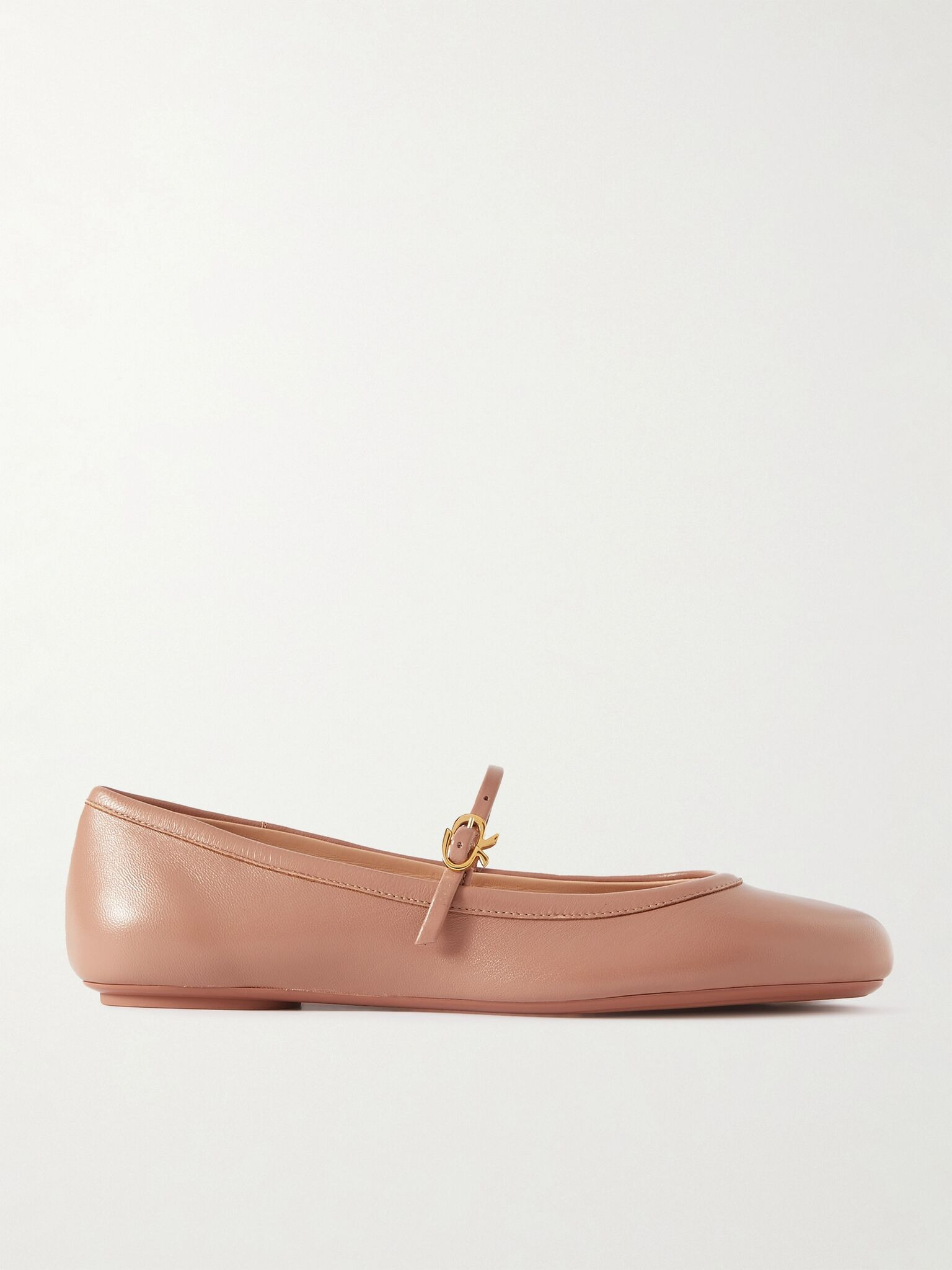 Carla leather Mary Jane ballet flats Neutral - 1