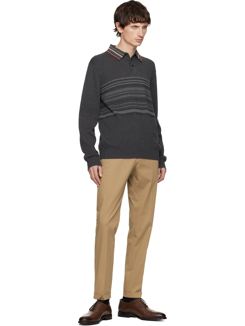 Paul Smith Tan Cotton Stretch Chino Trousers outlook