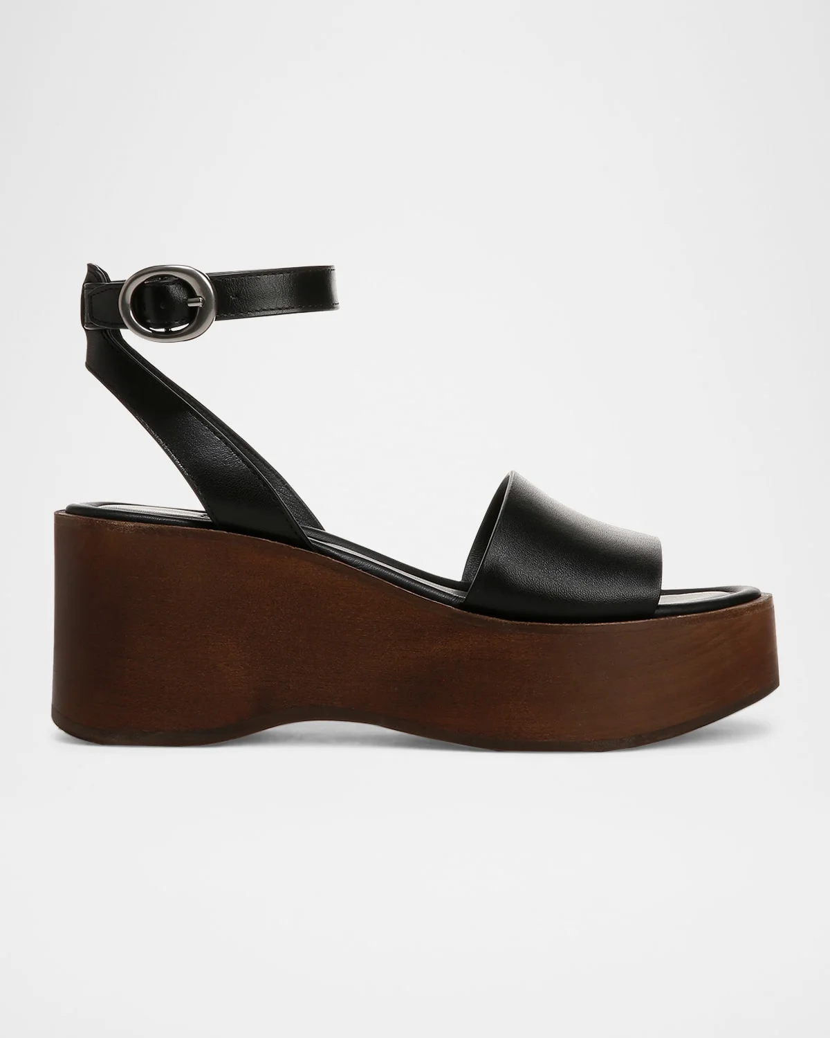 Phillipa Leather Clog Platform Sandals - 1