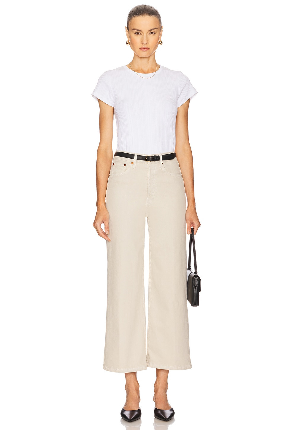 High Rise Wide Leg Crop - 5